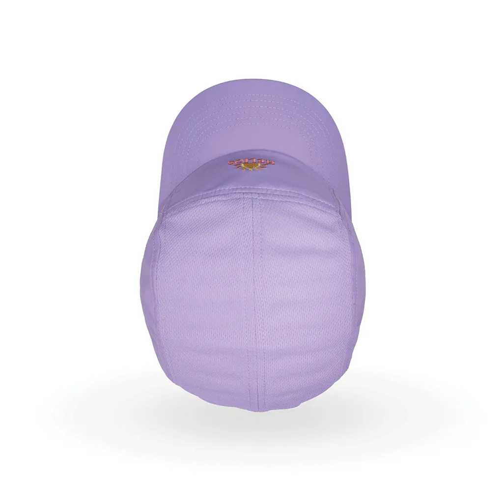 Helios Ultralight 7 Panel Firm Brim Running Cap - Lavender