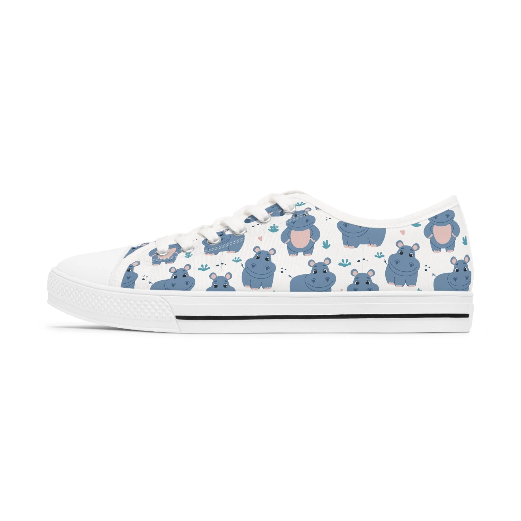 Hippopotamus Women's Low Top Sneakers