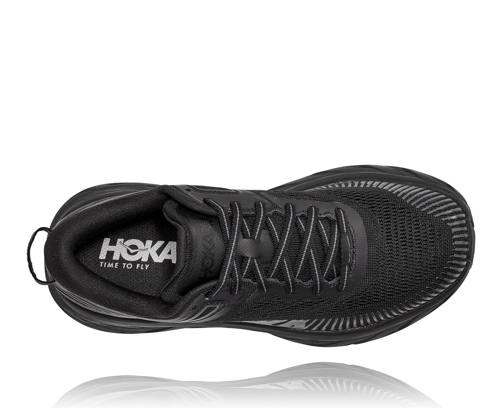 HOKA WOMENS BONDI 7 - BLACK / BLACK