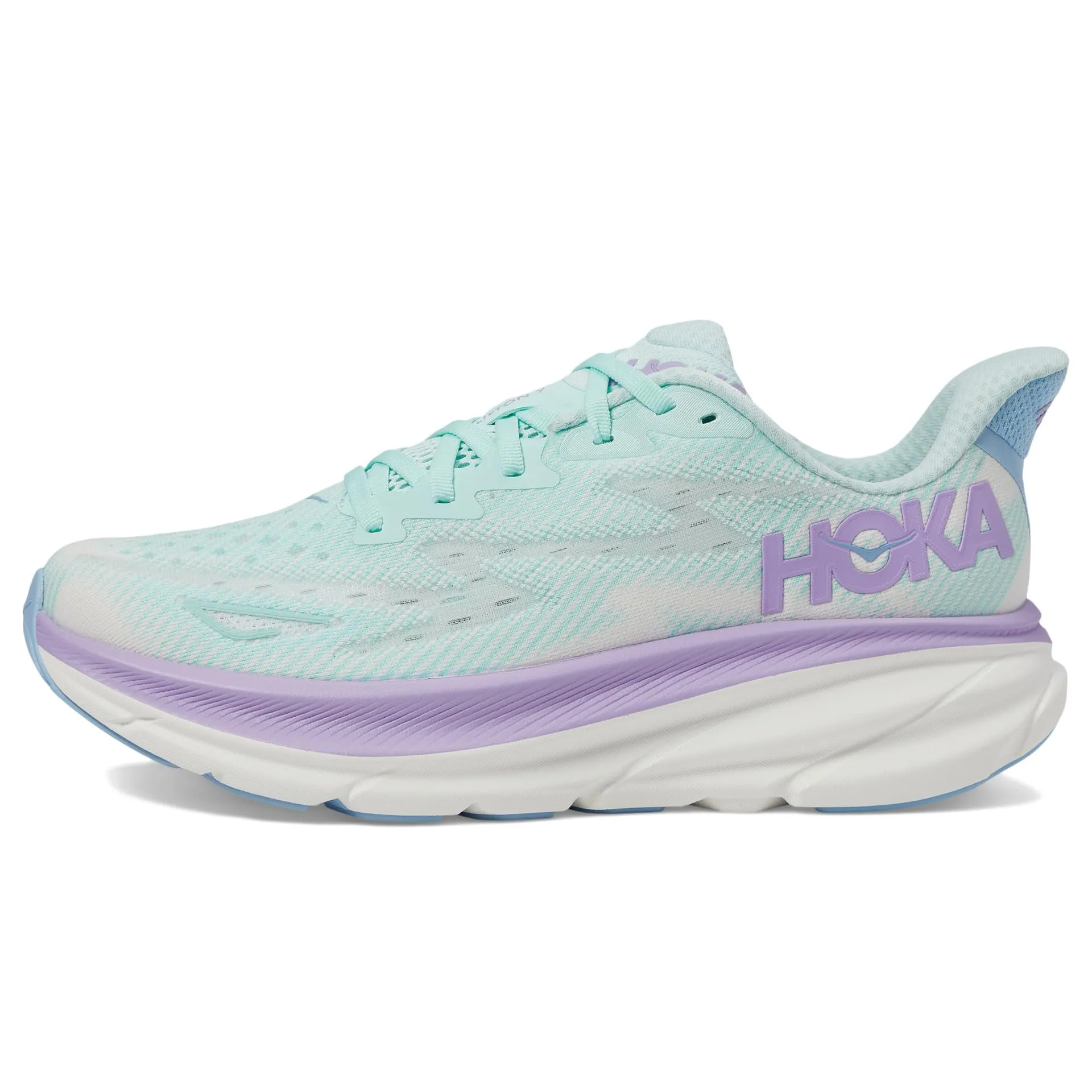 Hoka Women's Clifton 9 (Sunlit Ocean/Lilac Mist)