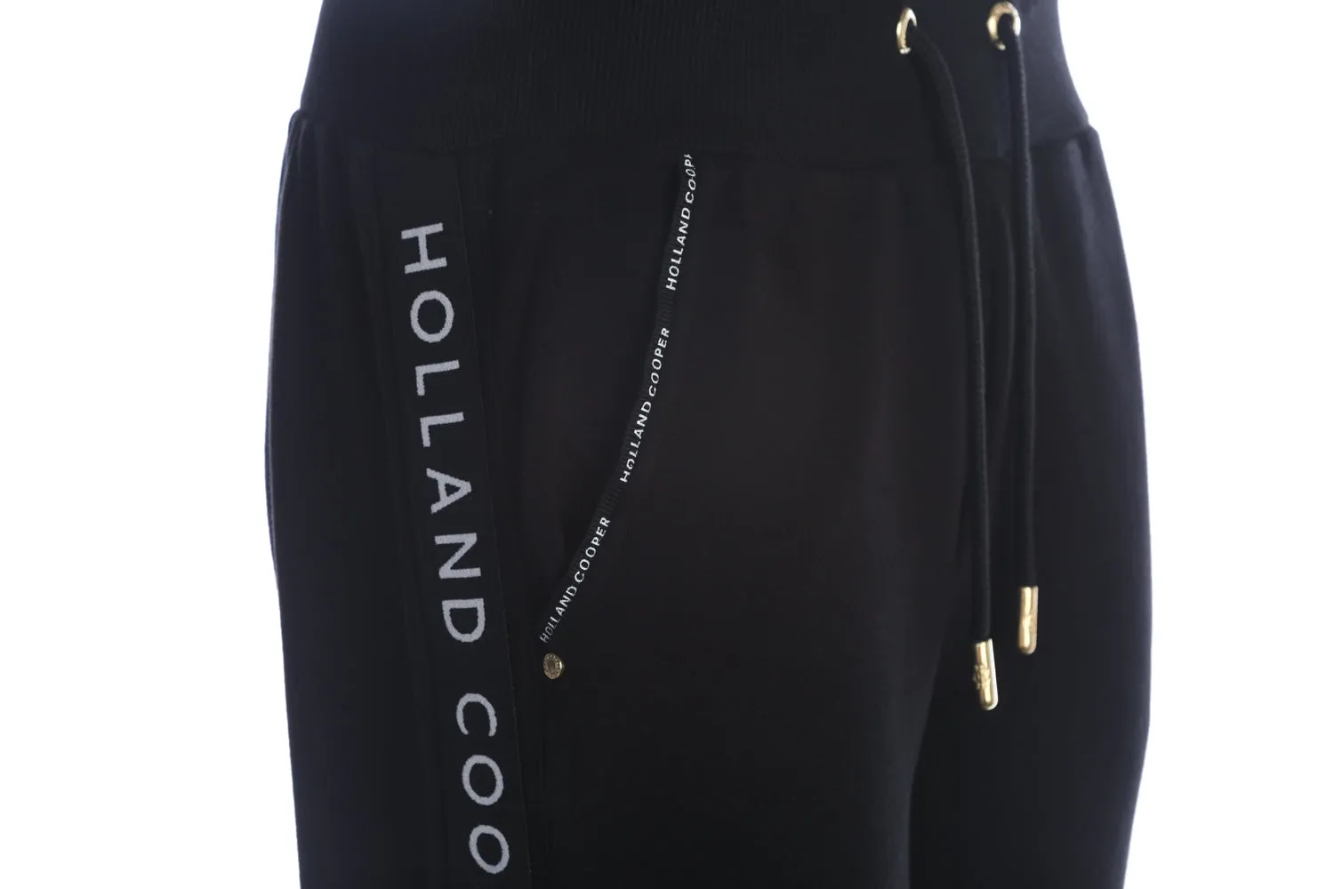 Holland Cooper Deluxe Ladies Jogger Sweat Pant in Black