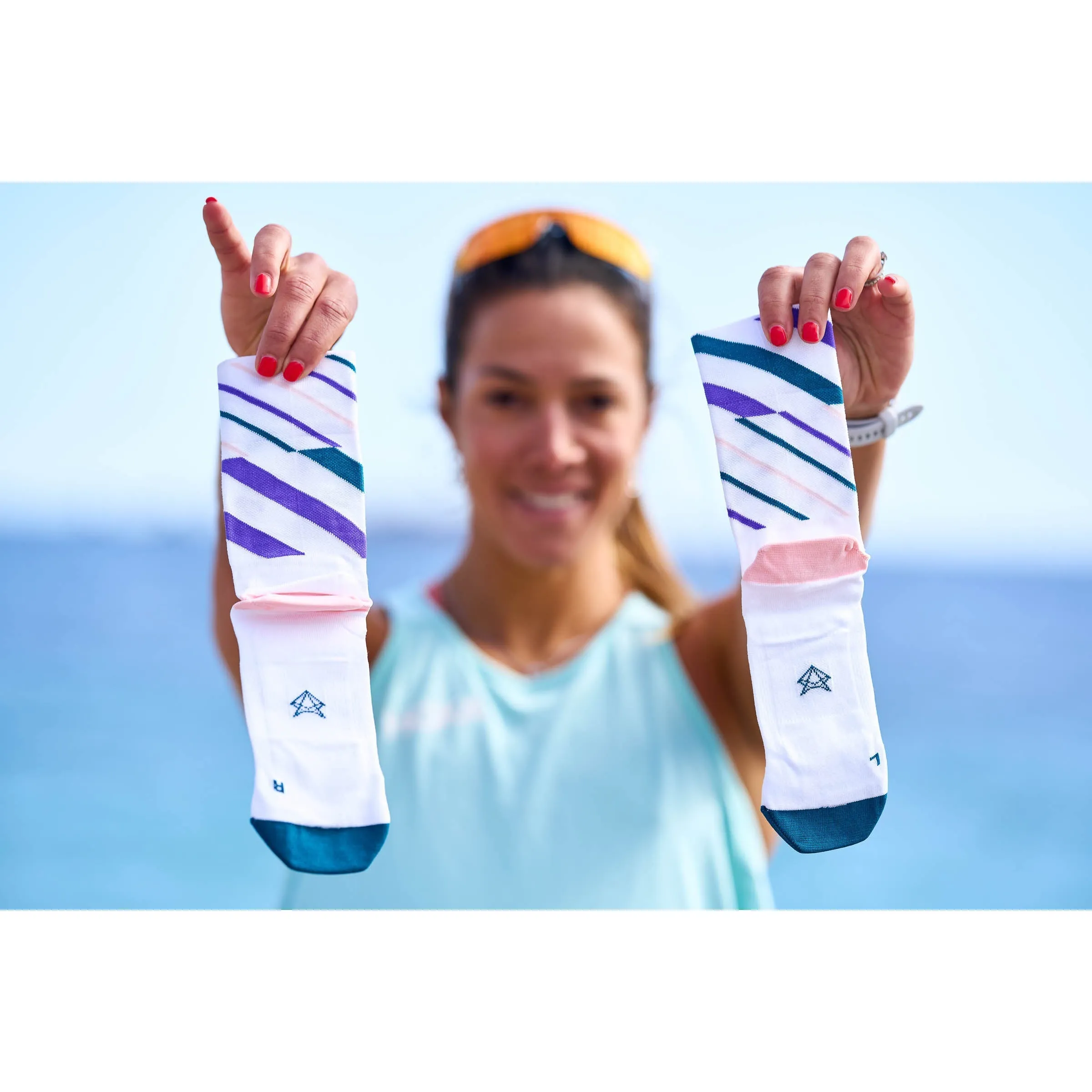 INCYLENCE ULTRALIGHT SOCKS - ANGLES PURPLE PETROL