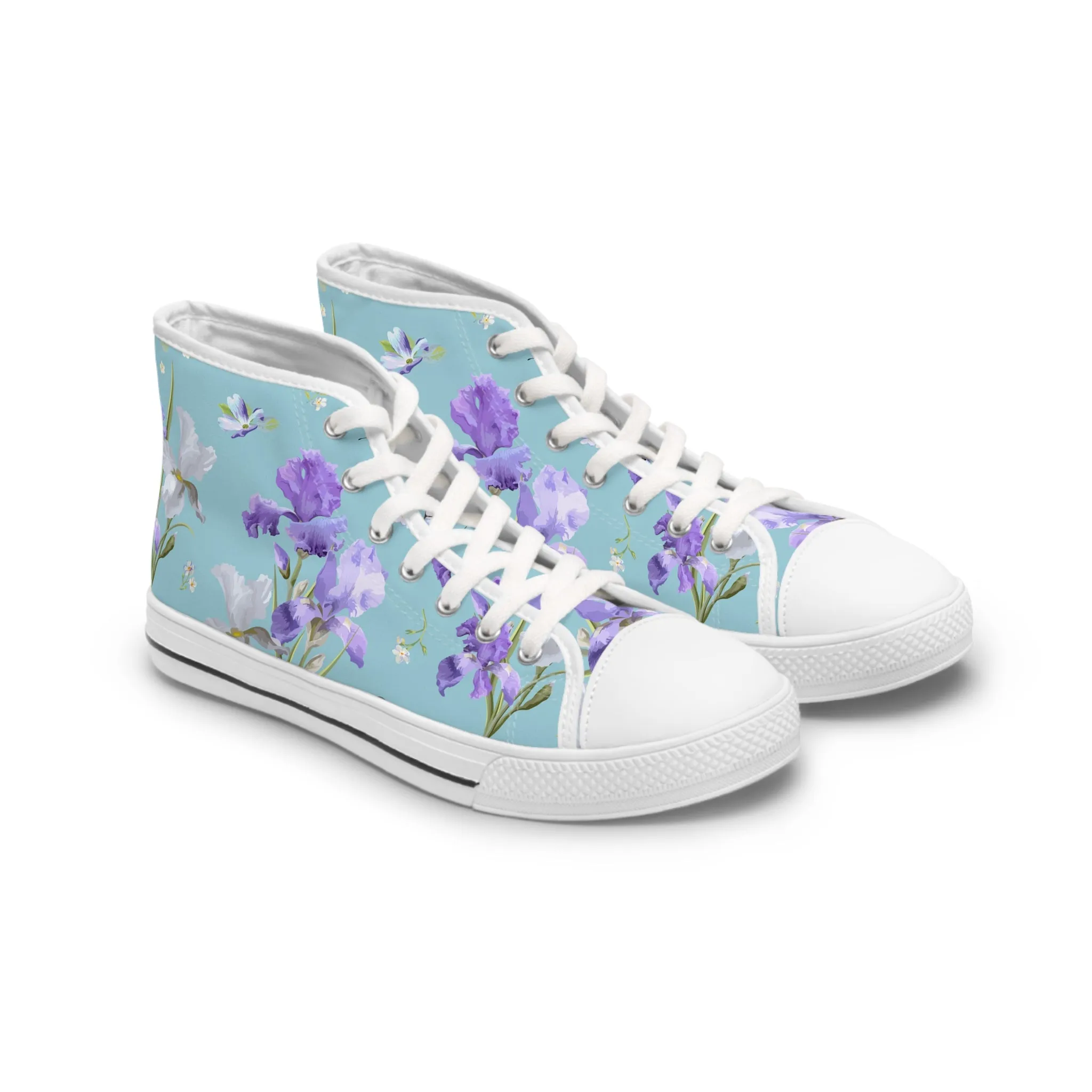 Iris and Butterfly Women's High Top Sneakers