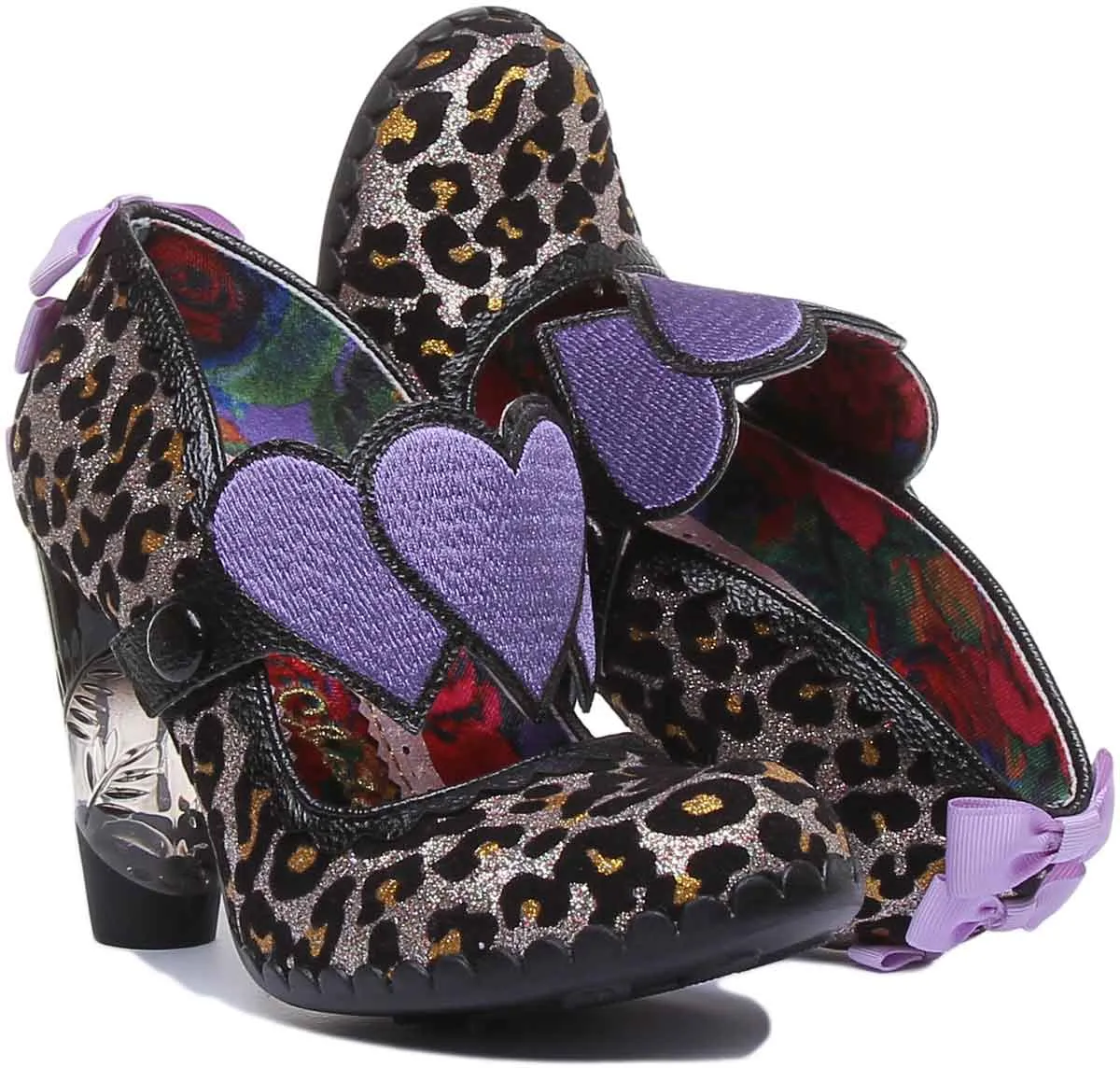 Irregular Choice Lockhart In Blk Leopard