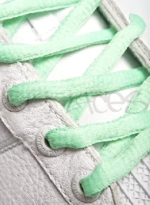 Jade Oval Shoelaces - 8mm wide