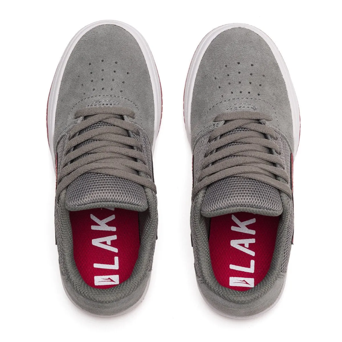 Lakai Shoes Kids Brighton Grey Red