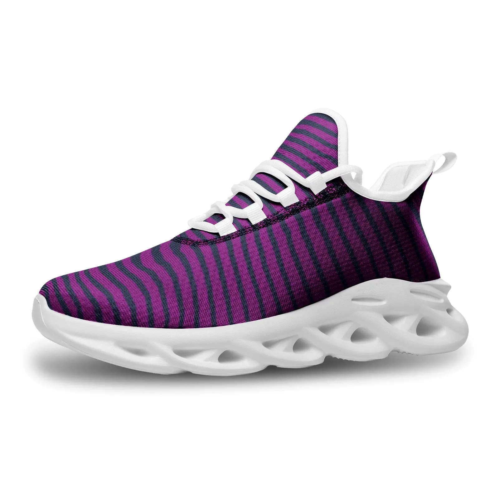 Lavendar Wedges Unisex Bounce Mesh Knit Sneakers