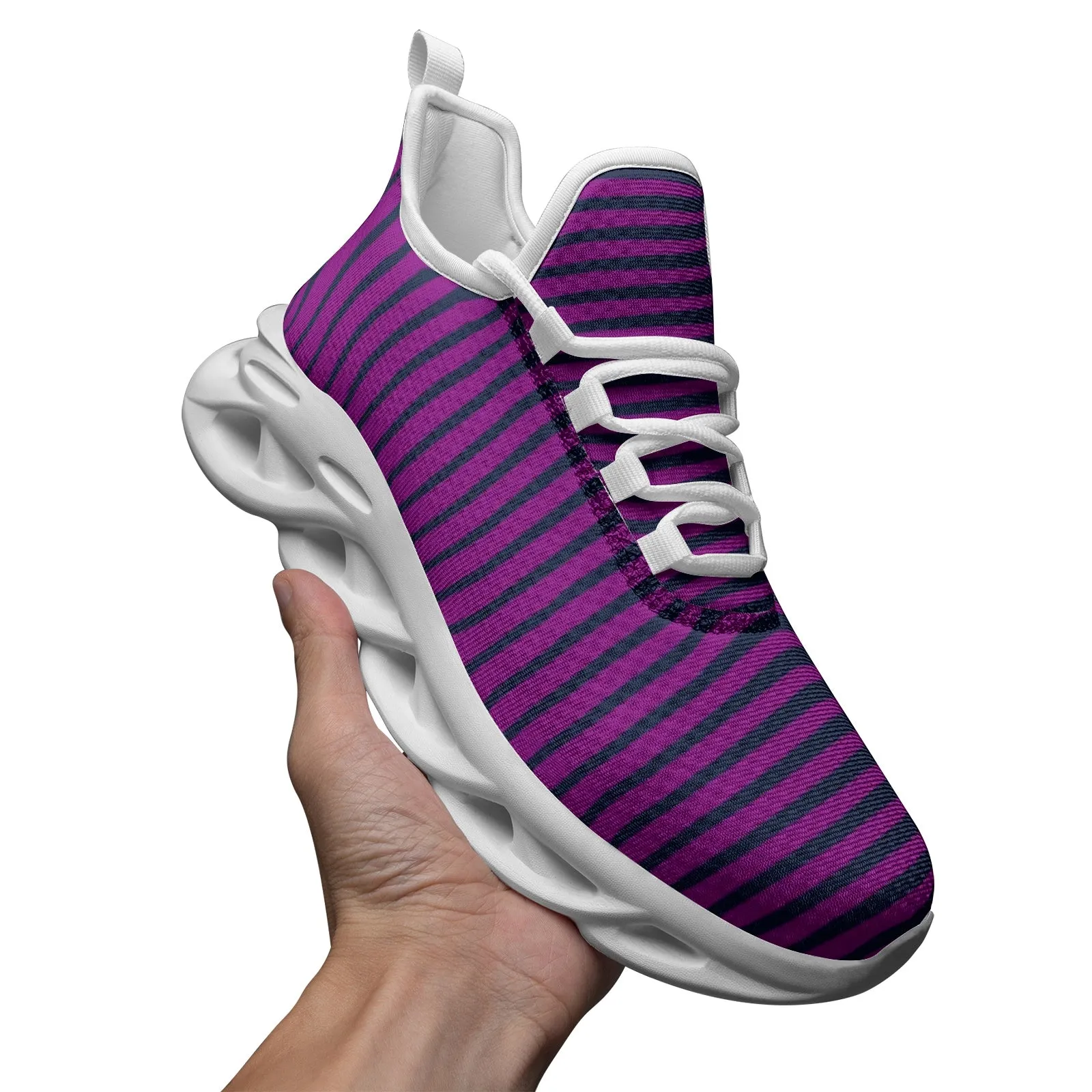 Lavendar Wedges Unisex Bounce Mesh Knit Sneakers