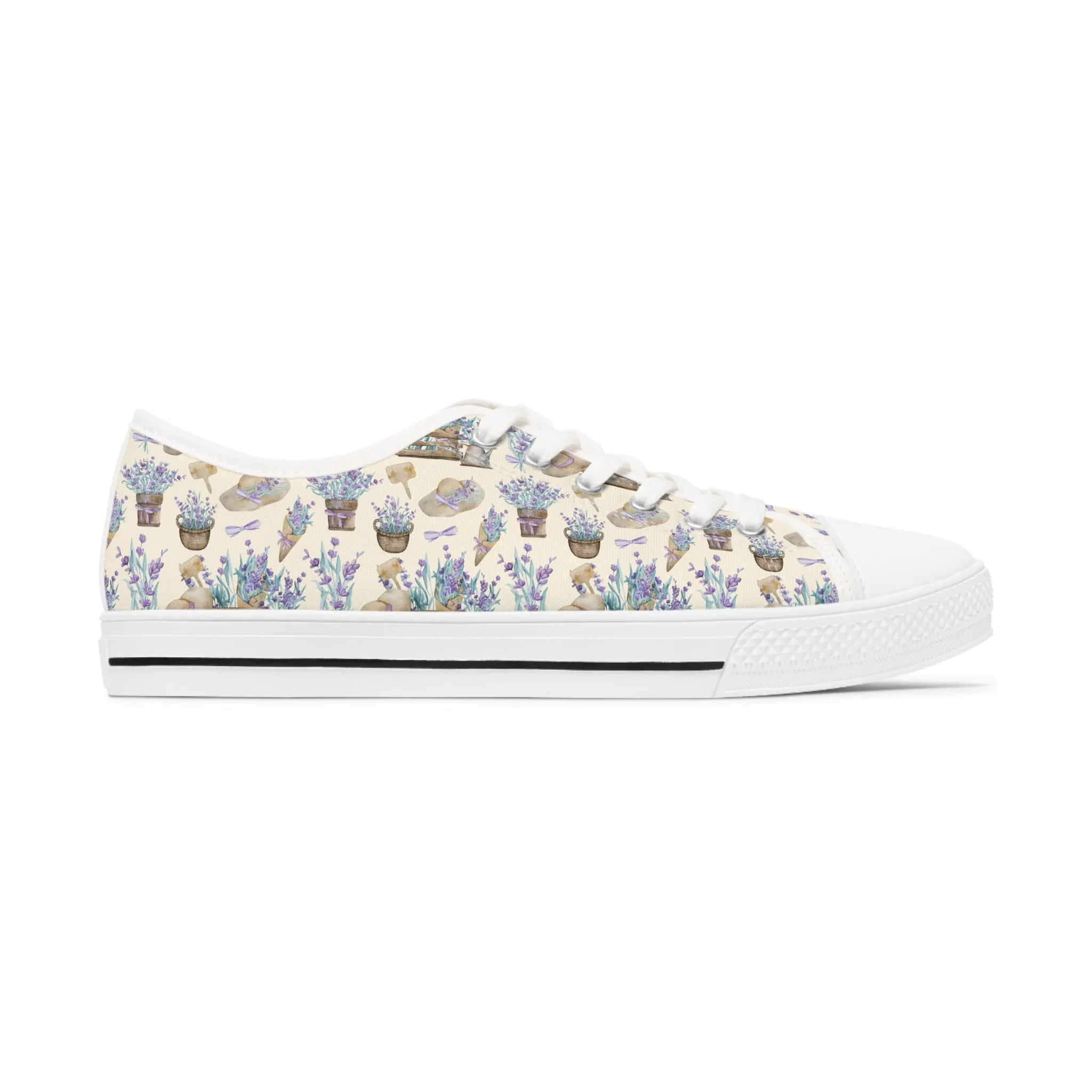 Lavender Women's Low Top Sneakers