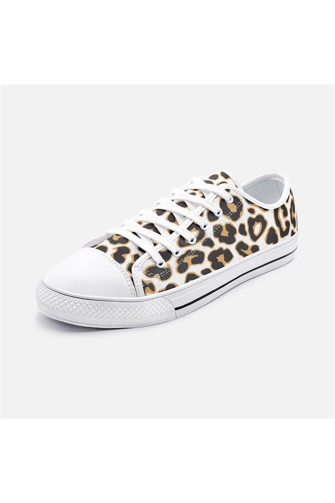 Leopard Print Unisex Low Top Canvas Shoes