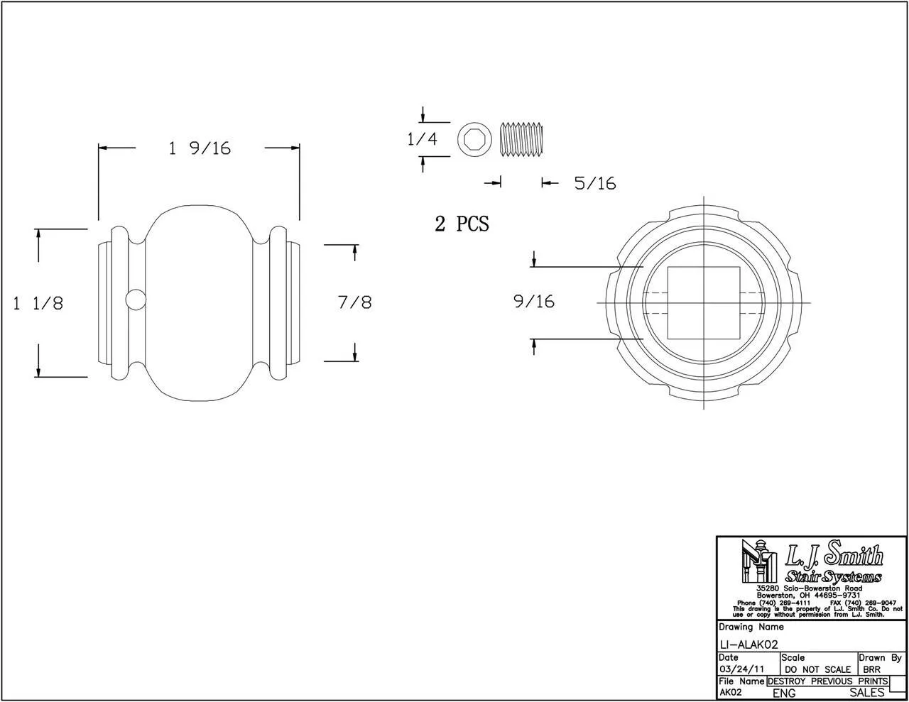 LI-ALAK02 - Adjustable Knuckle