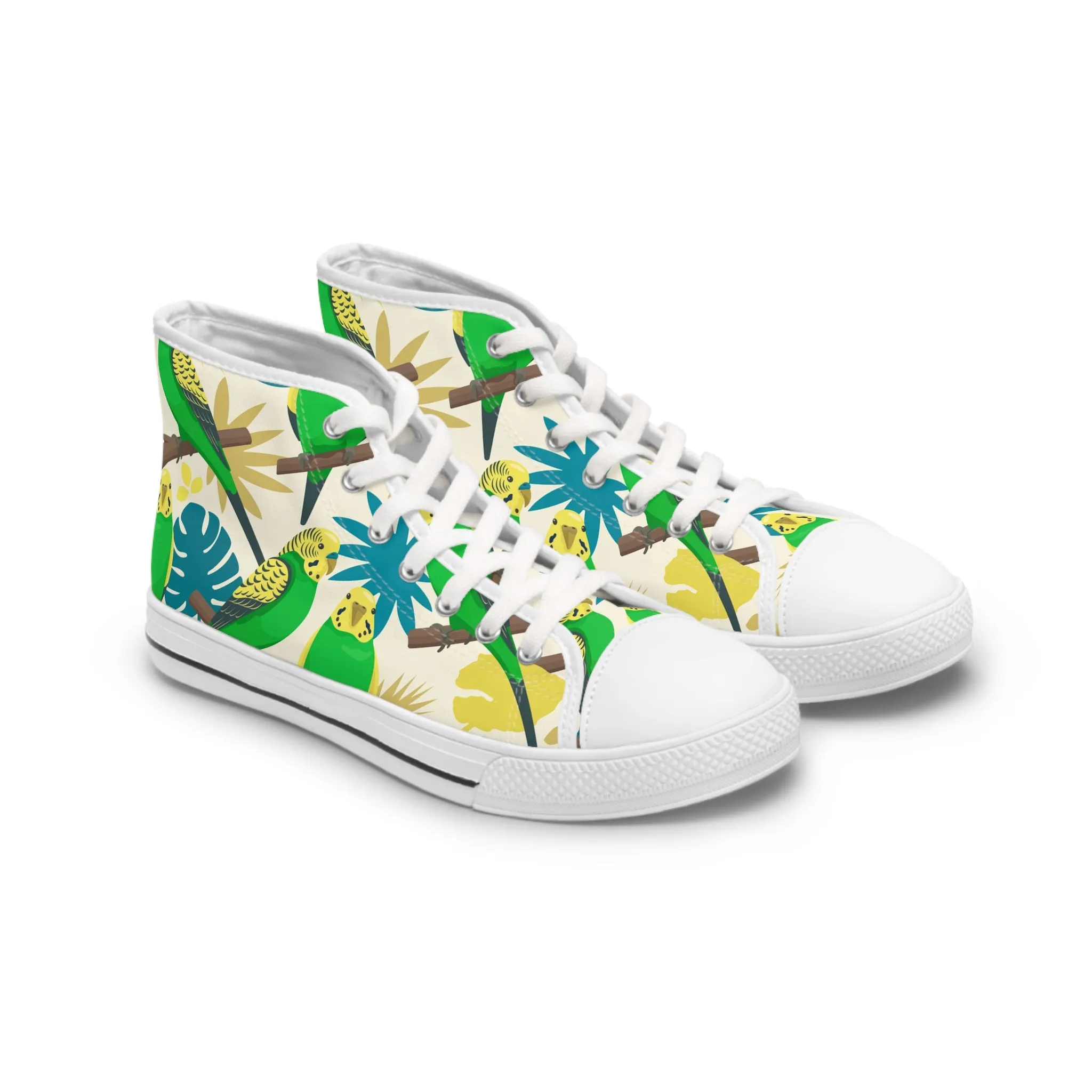 Love Parrots Women's High Top Sneakers