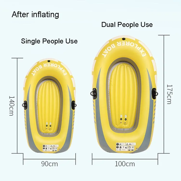 LS-801 Small PVC Water Casual Inflatable Boat, Style: Single People Use Hand Pump Paddle