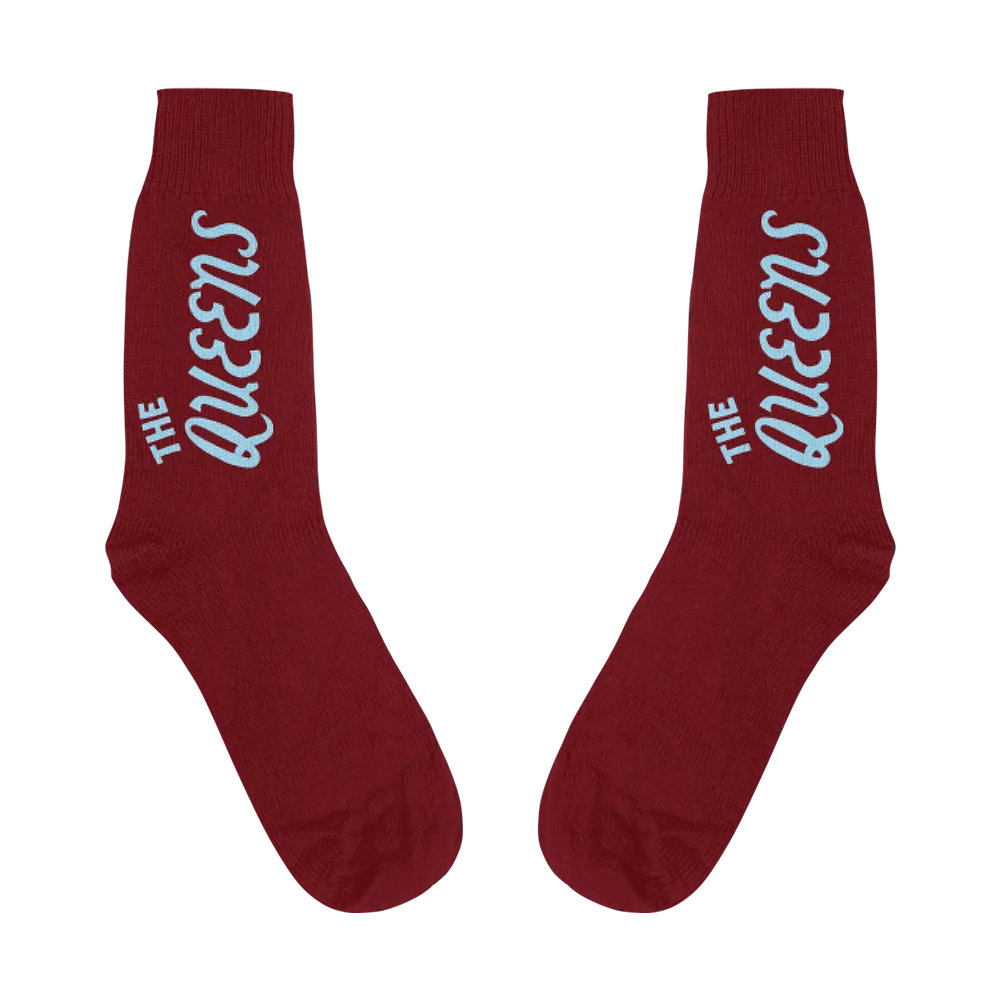 Maroon the Queens Socks (December)