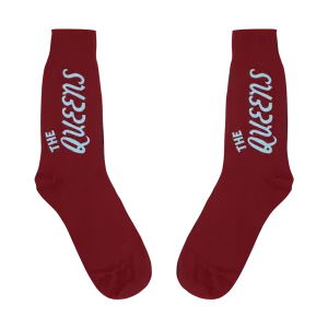 Maroon the Queens Socks (December)