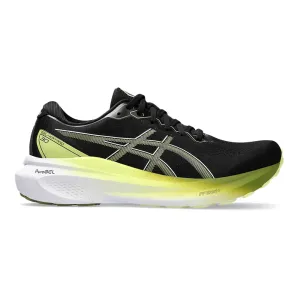 Men's Asics GEL-Kayano 30, Black/Glow Yellow, 15 2E Wide