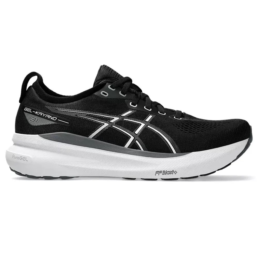 Men's Asics Gel-Kayano 31, Black/White, 13 2E Wide