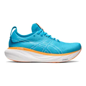 Men's Asics Gel-Nimbus 25, Island Blue/Sun Peach, 6 4E Extra Wide