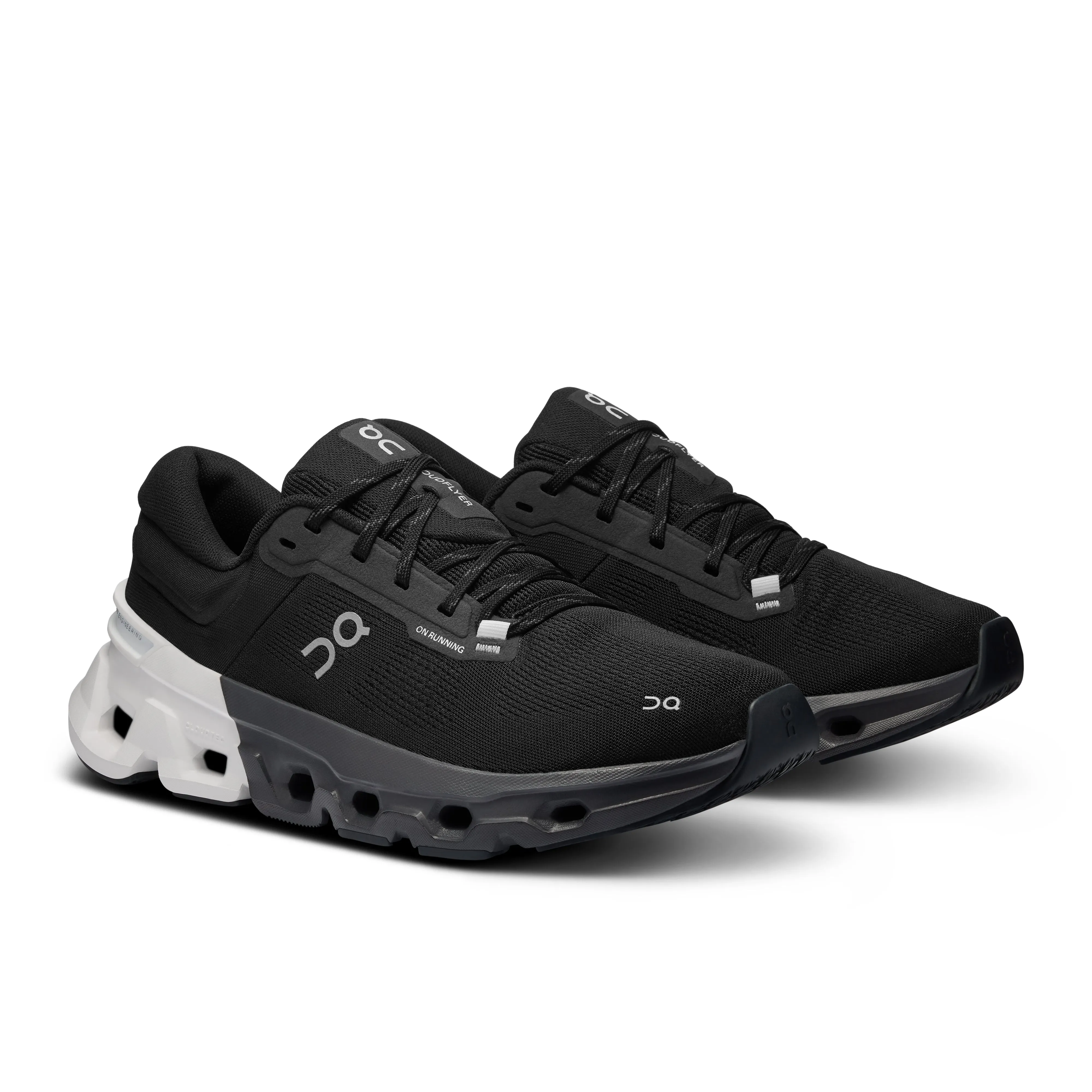 Men's On Cloudflyer 5 Running Shoe in Black | White