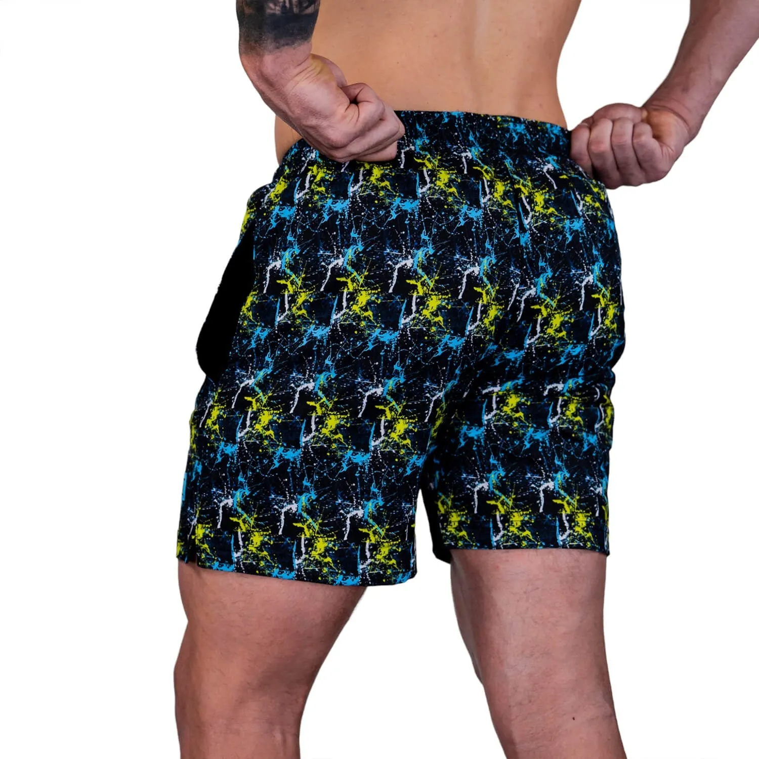 Men's Performance Training Shorts V3 | 5.5" Inseam | Neon Splatter