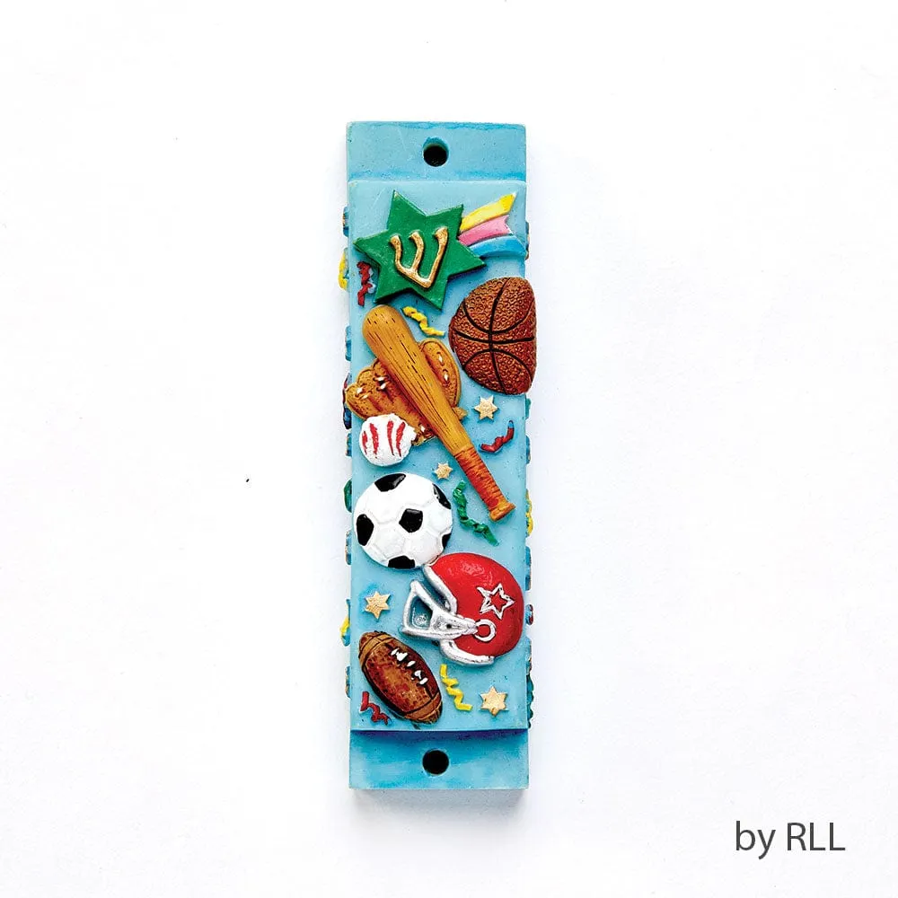 Mezuzah, Sports, Resin, 4 1/2"