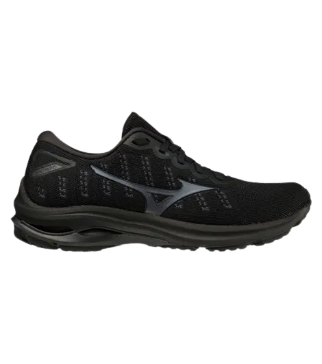 Mizuno Wave Rider 25 Waveknit - Mens - Black/Ebony