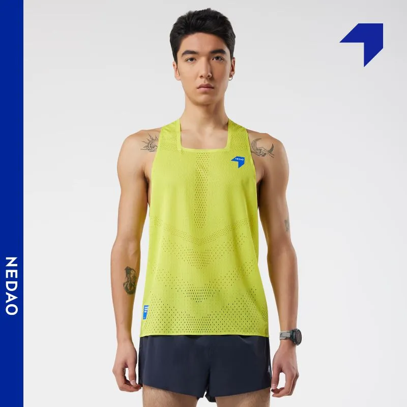 Nedao Men's QiFlow Racing Singlet - ONE CUT