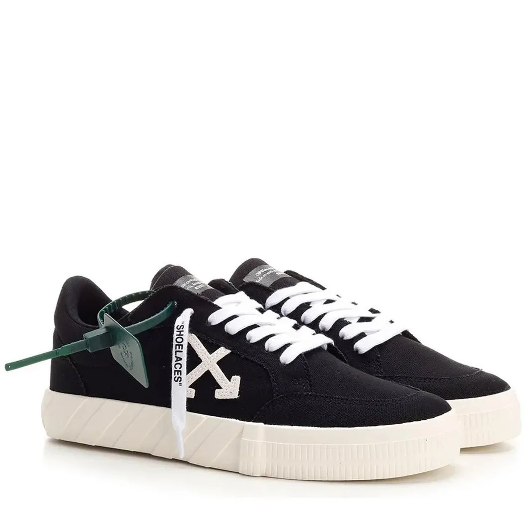 Off-White Low Vulcanized Canvas Sneakers Black