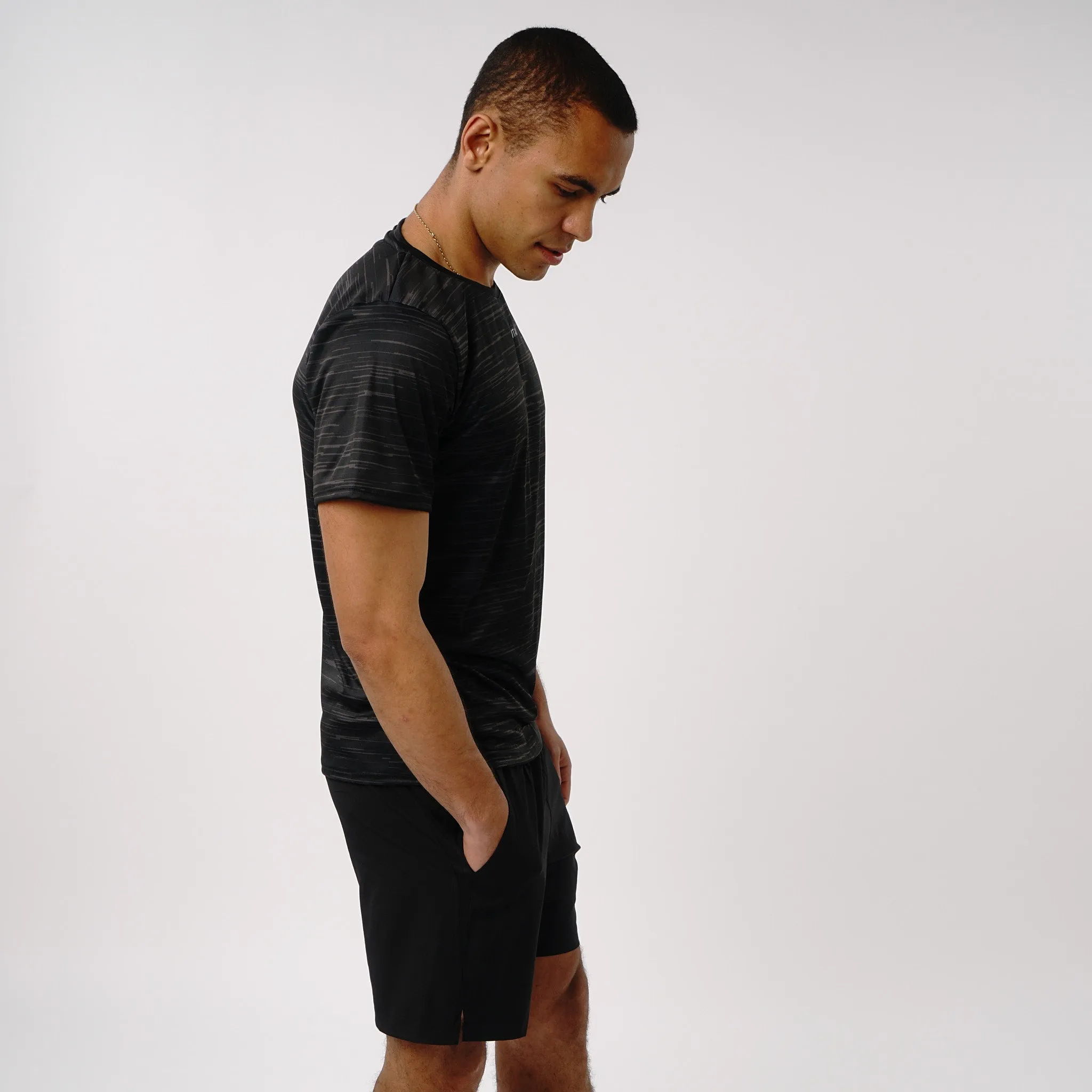 Omnitau Men's PriTech Phi Breathable Running T-Shirt - Black