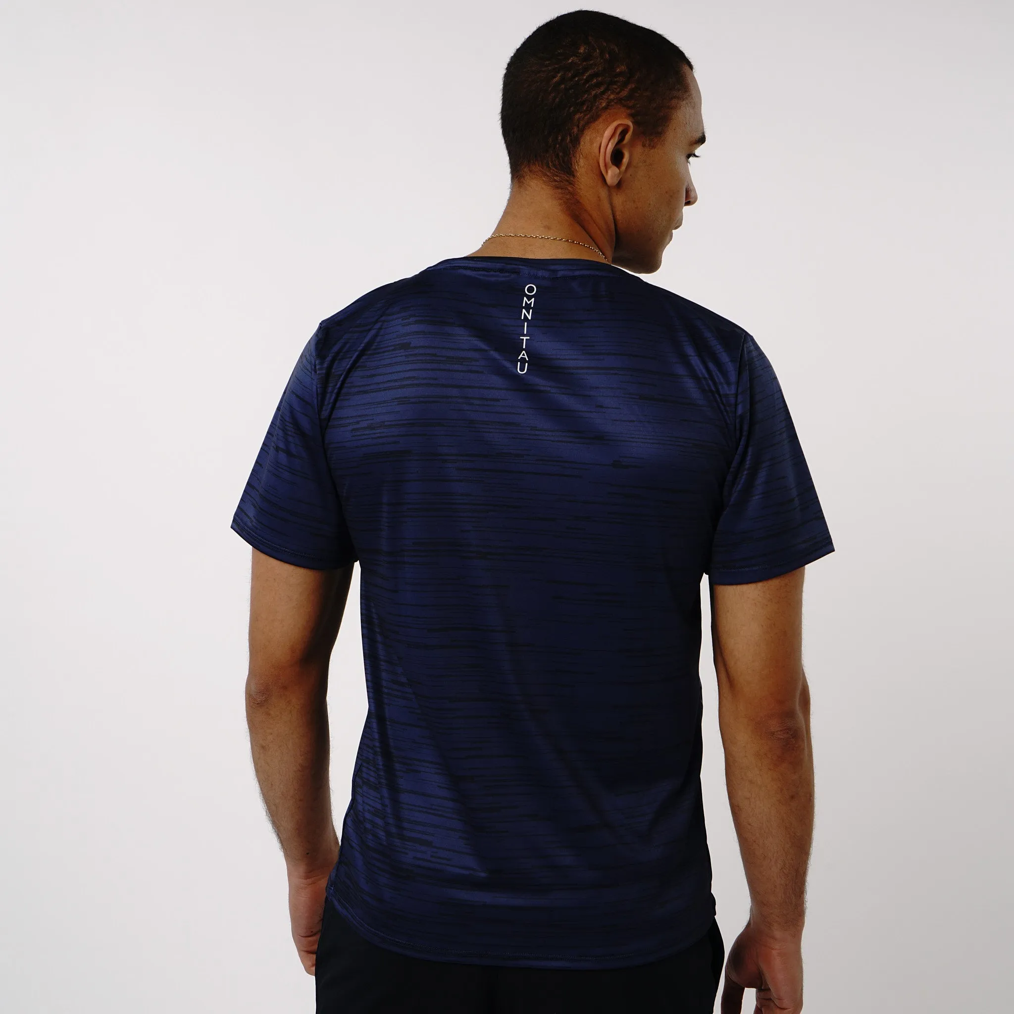 Omnitau Men's PriTech Phi Breathable Running T-Shirt - Navy