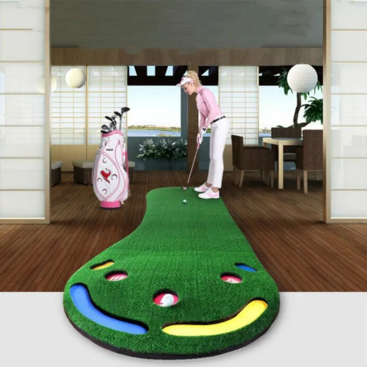 PGM GL002 Indoor Golf Putting Trainer Big Feet Mini Golf Practice Blanket, Style:Woolen Blanket