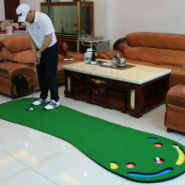 PGM GL002 Indoor Golf Putting Trainer Big Feet Mini Golf Practice Blanket, Style:Woolen Blanket