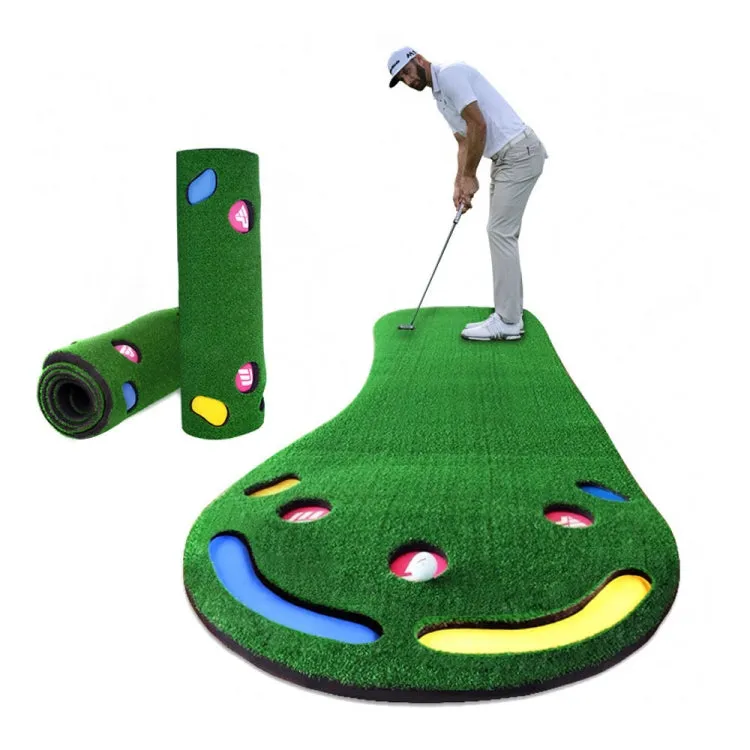 PGM GL002 Indoor Golf Putting Trainer Big Feet Mini Golf Practice Blanket, Style:Woolen Blanket