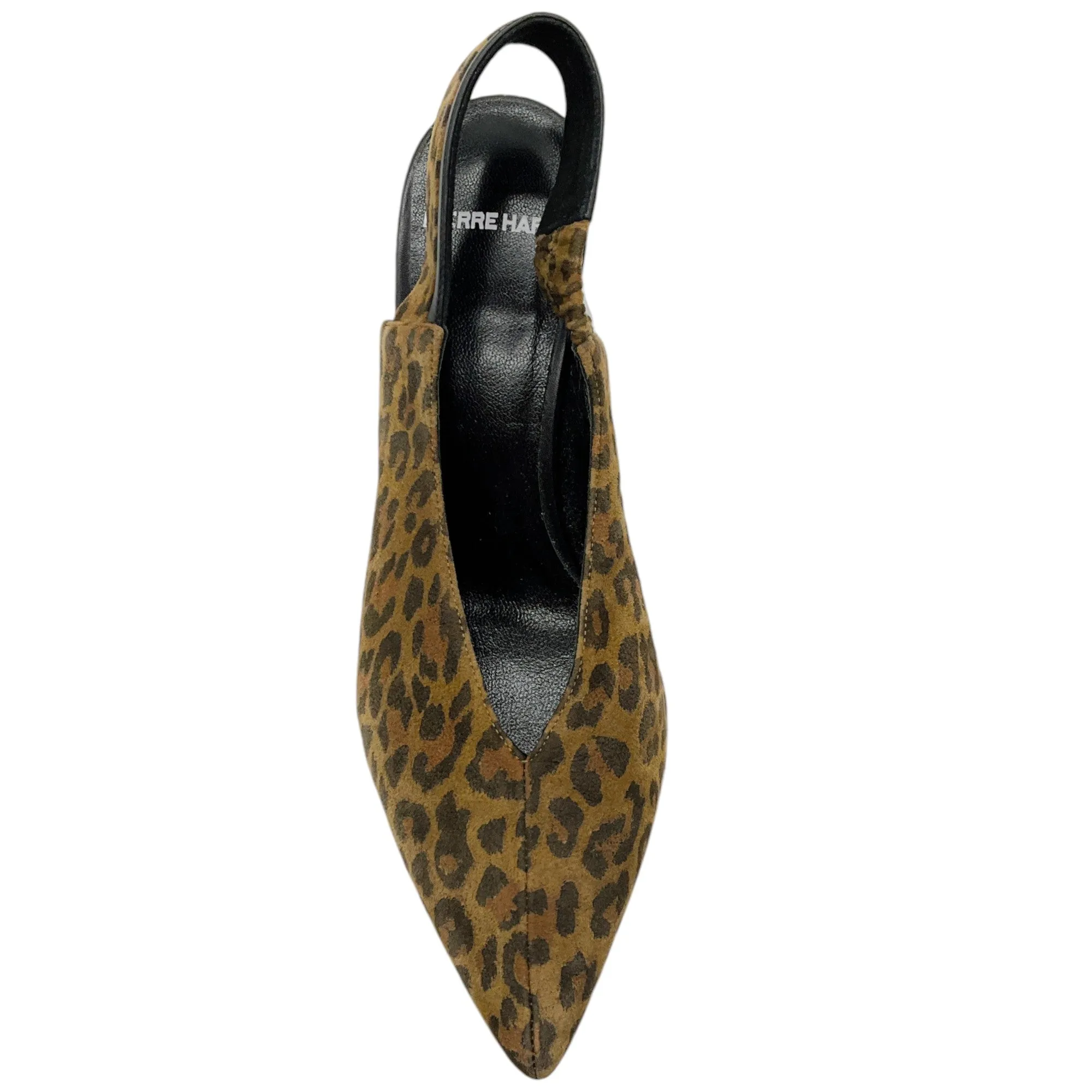 Pierre Hardy Leopard Suede Slingback Pumps