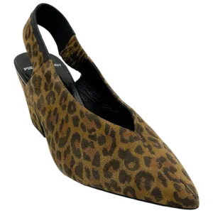 Pierre Hardy Leopard Suede Slingback Pumps