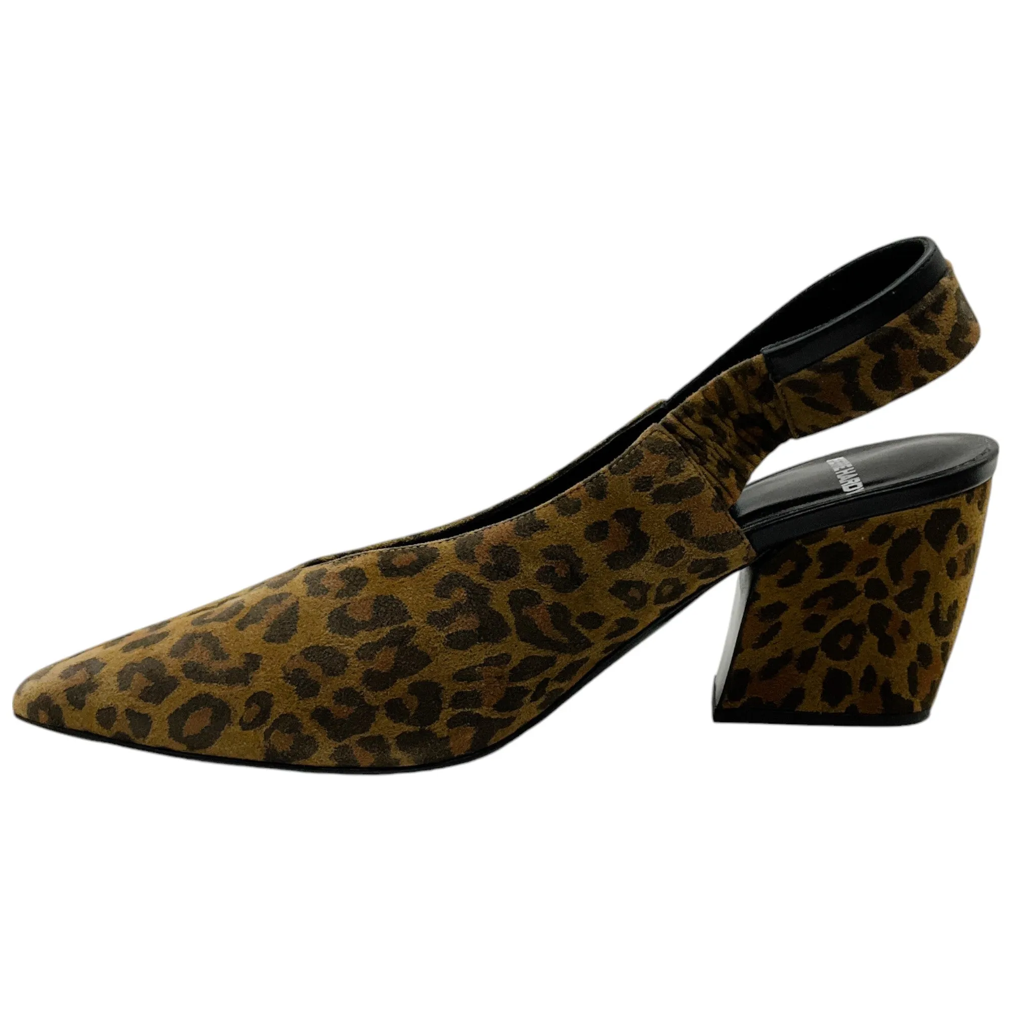 Pierre Hardy Leopard Suede Slingback Pumps