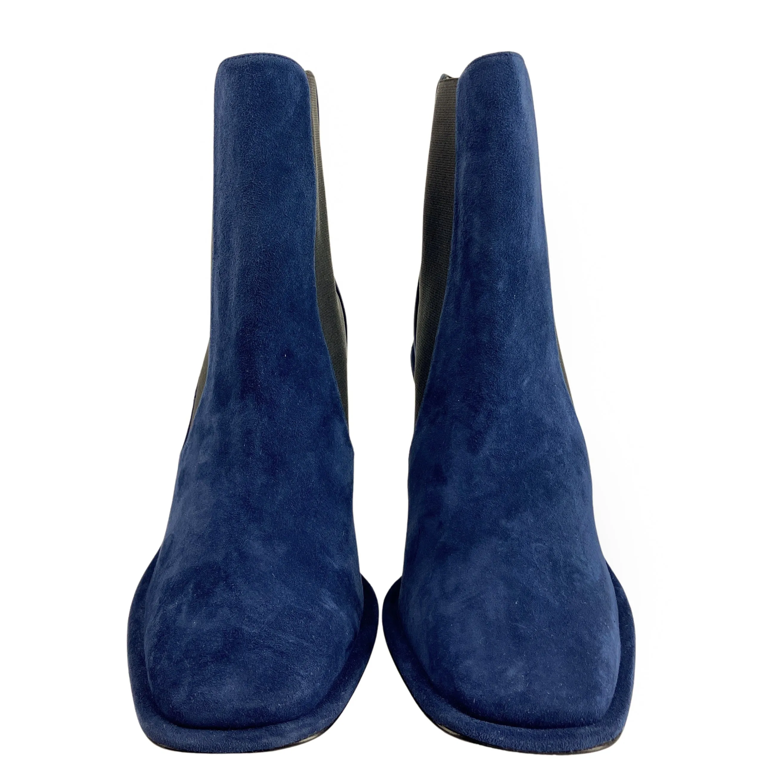 Pierre Hardy Suede Lava Boots in Navy