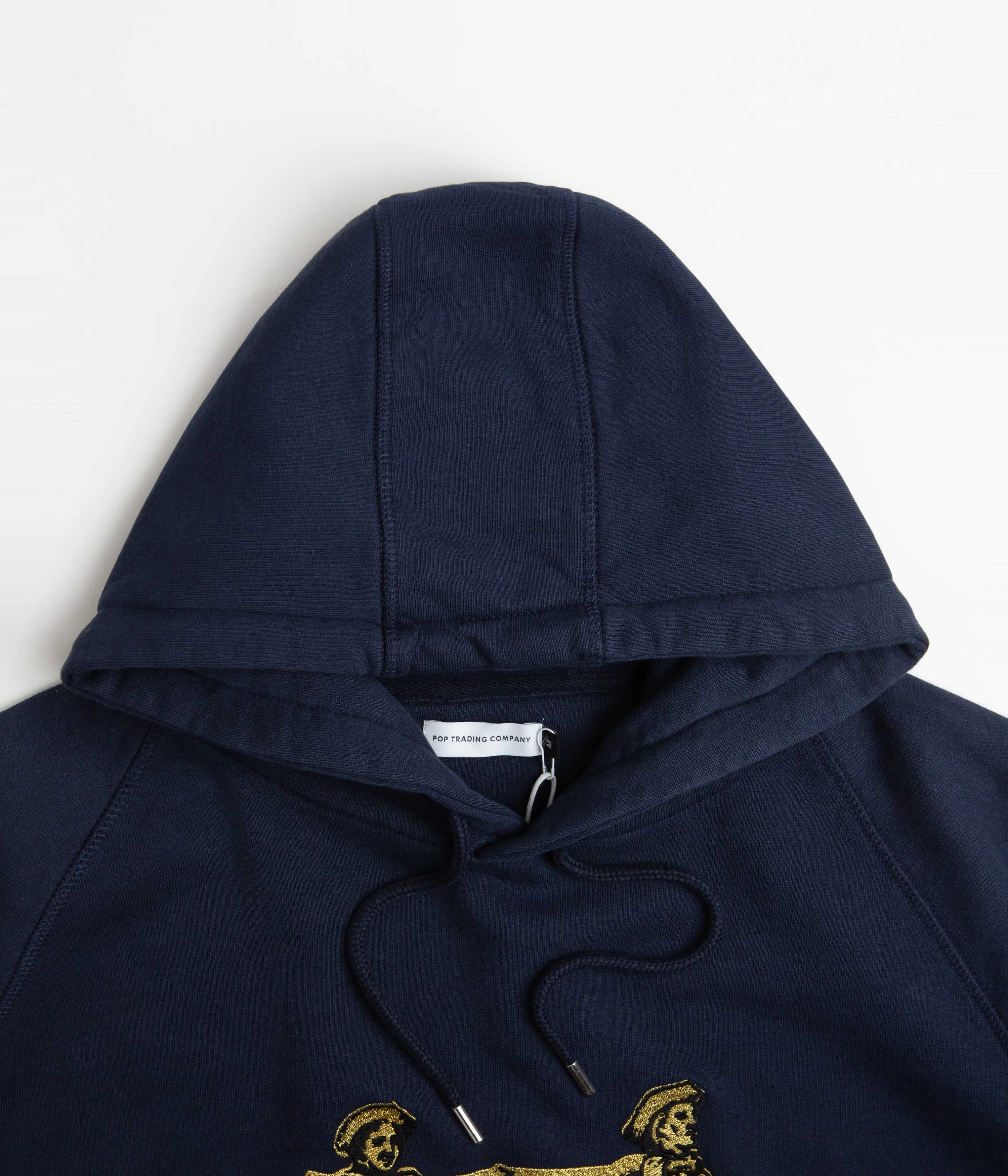 Pop Trading Company Carry O Embroidered Hoodie - Navy