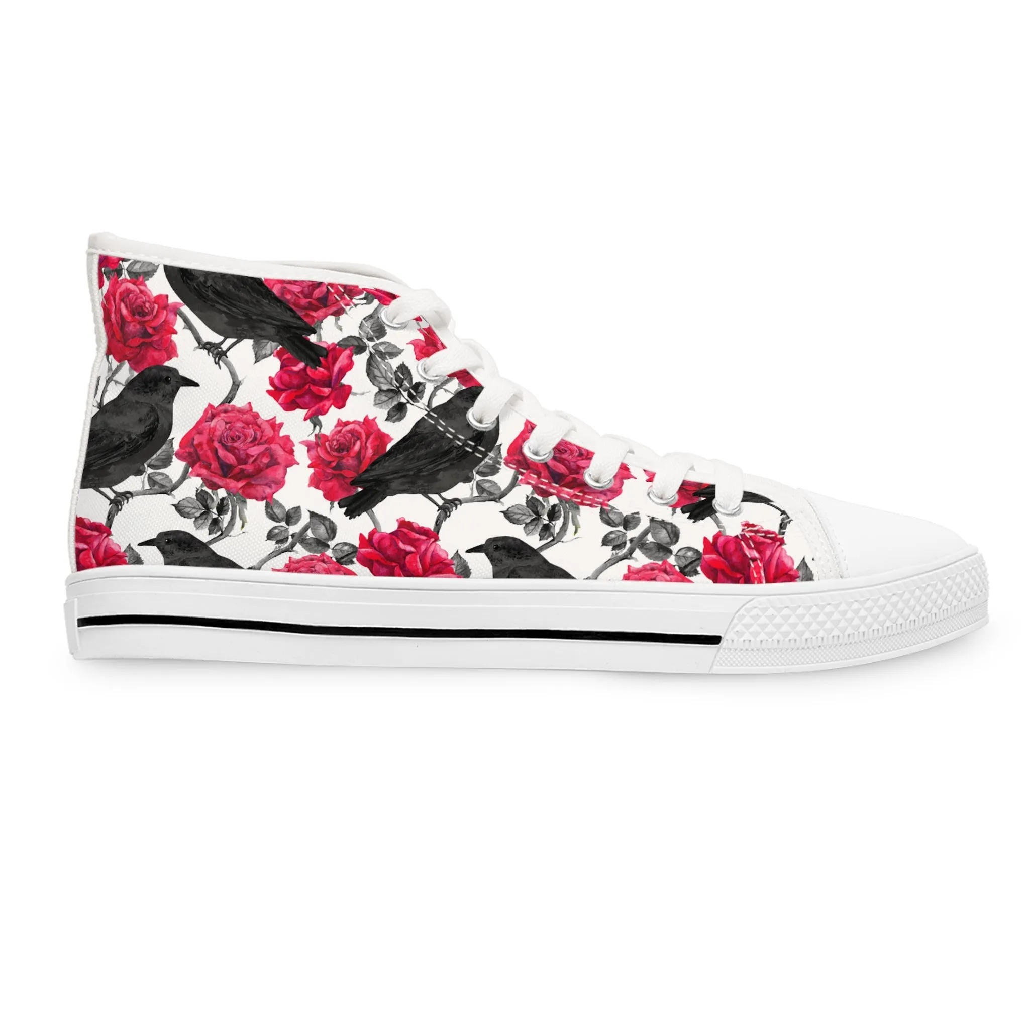 Raven Bird Women's High Top Sneakers