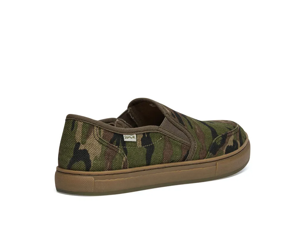 Sanuk Tideline Hemp Camo Shoe-Woodland Camo