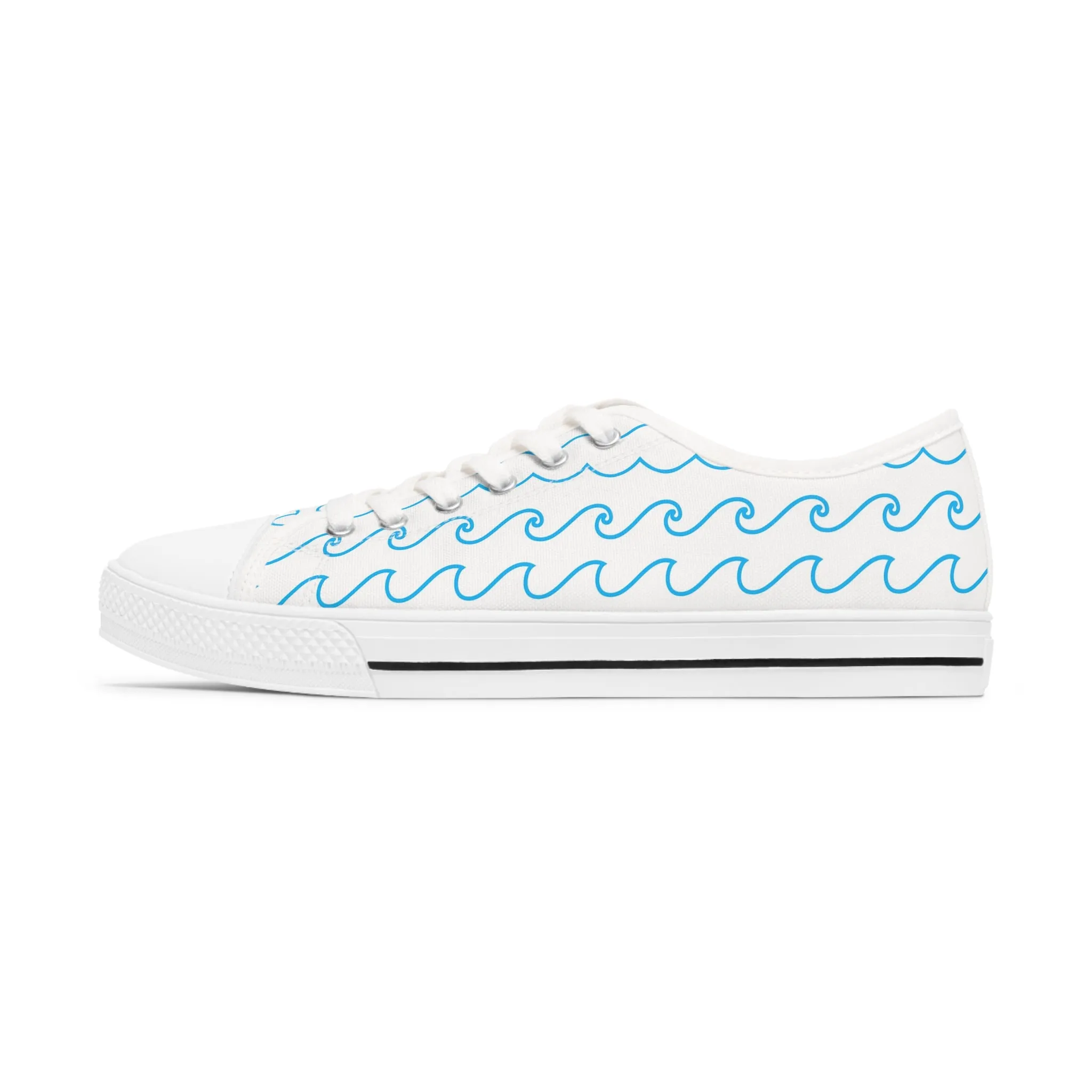 Sea Ocean Waves Women's Low Top Sneakers