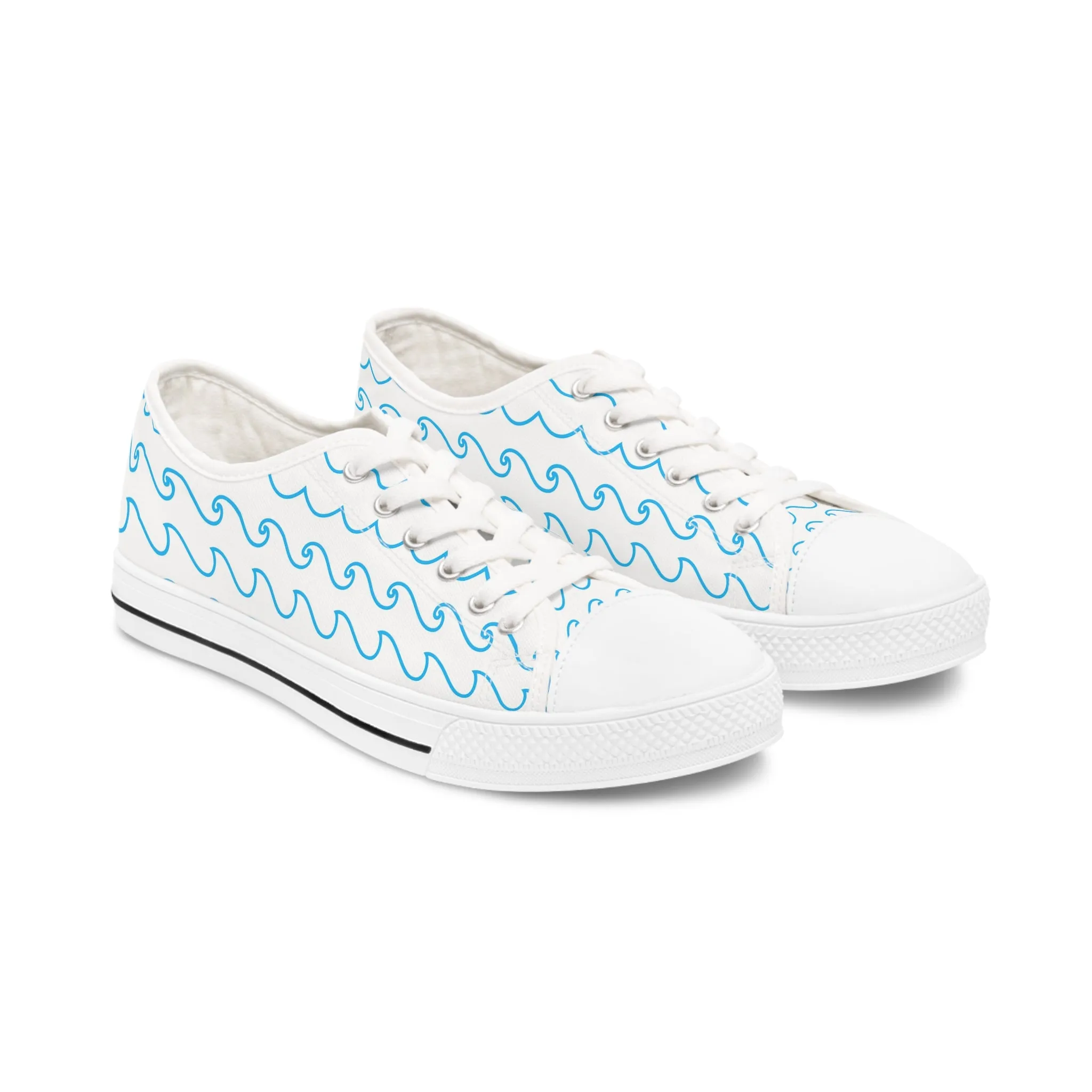 Sea Ocean Waves Women's Low Top Sneakers