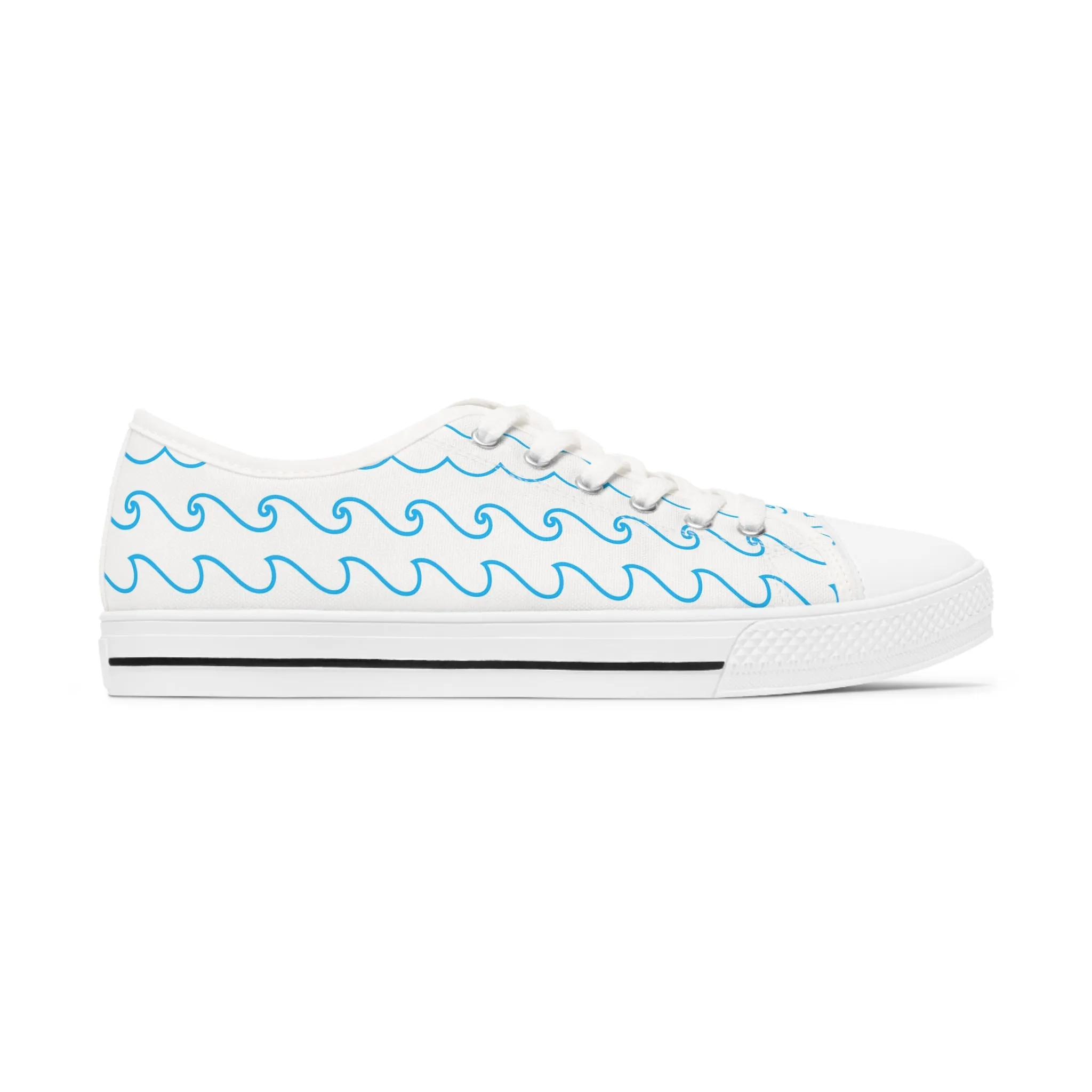 Sea Ocean Waves Women's Low Top Sneakers