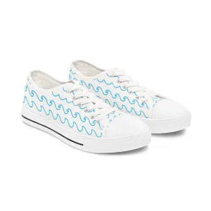 Sea Ocean Waves Women's Low Top Sneakers