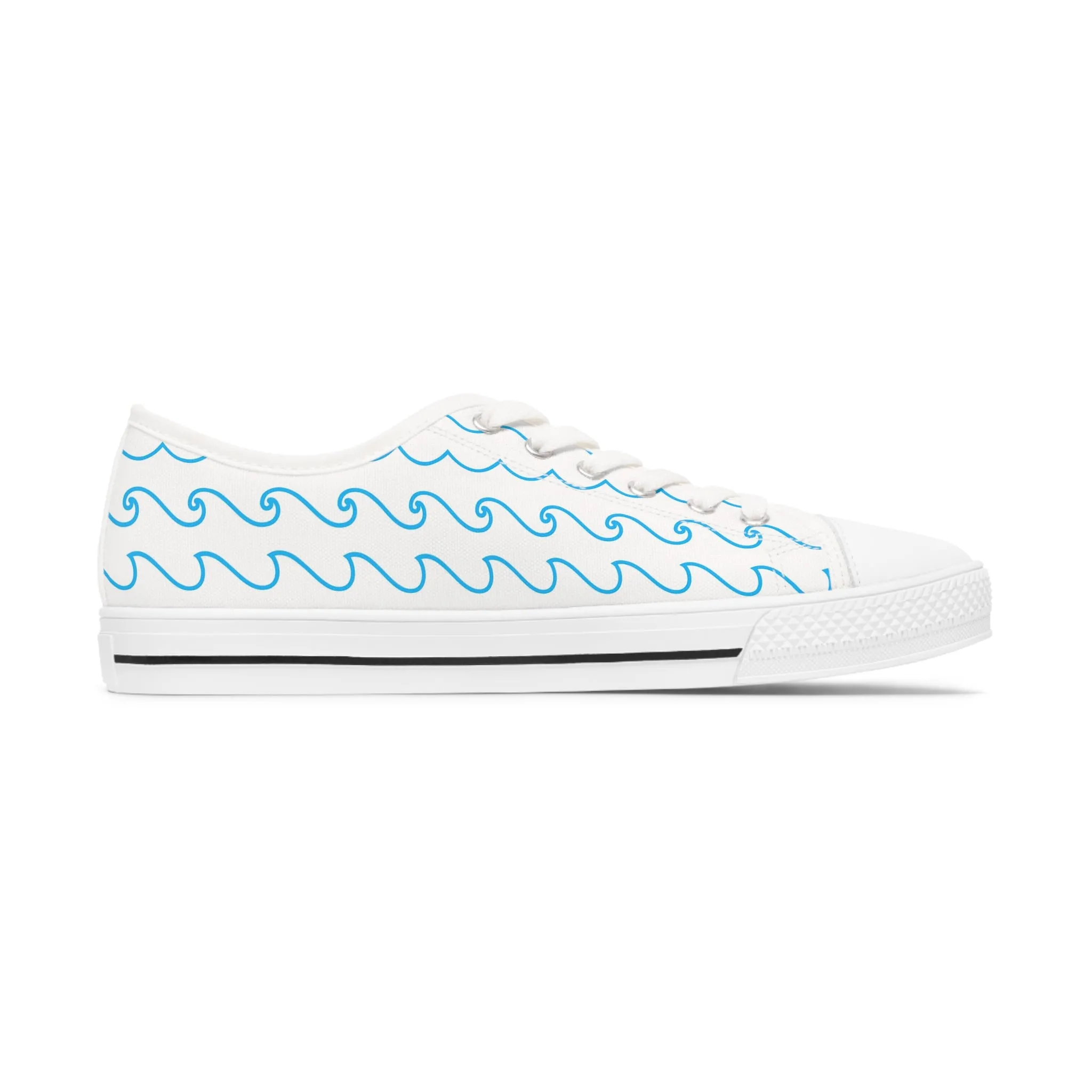 Sea Ocean Waves Women's Low Top Sneakers