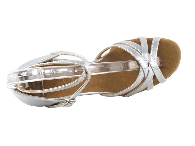 Sera Series Pearl Silver Patent Dance Sandal