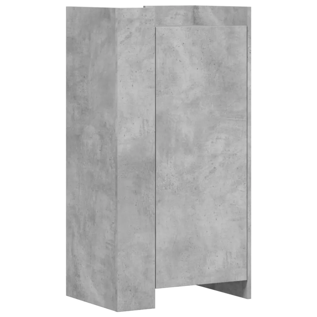 Shoe Cabinet Concrete Grey 52x37.5x100 cm Engineered Wood