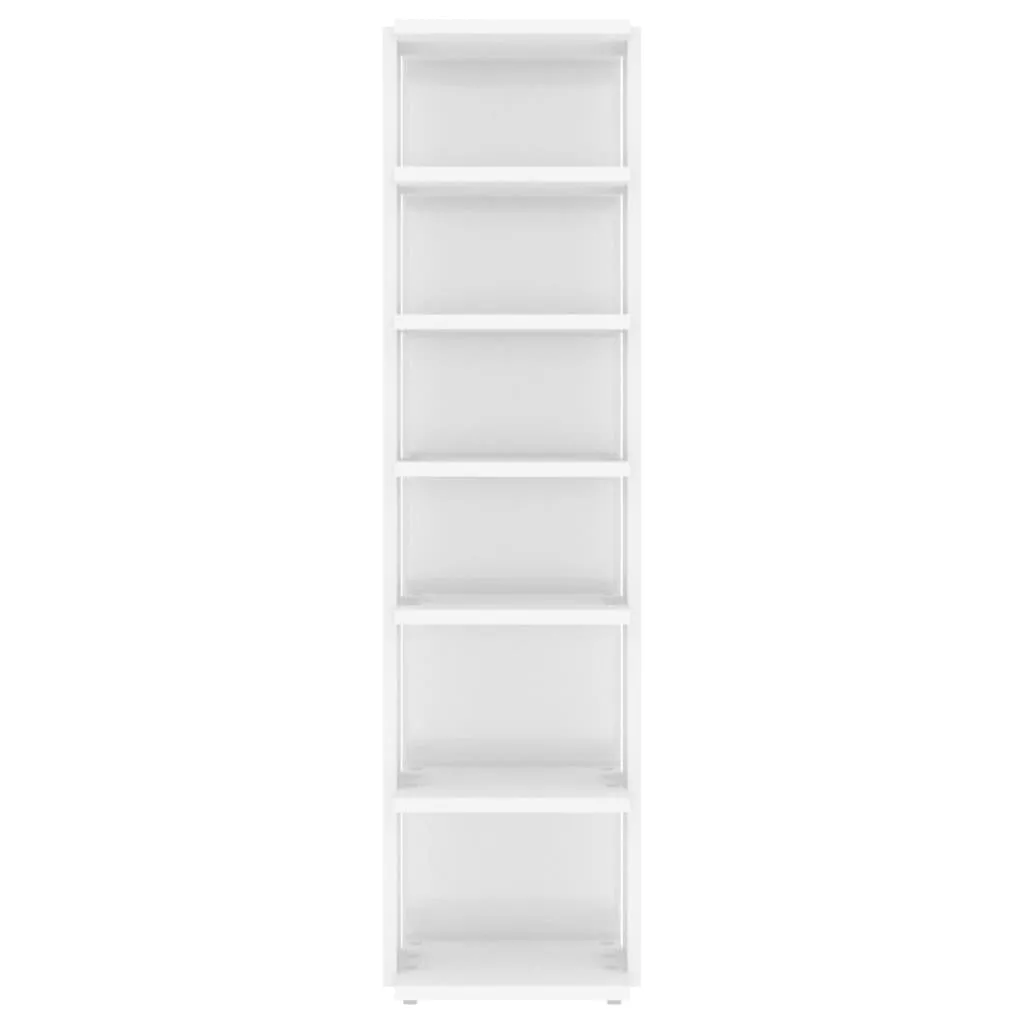 Shoe Cabinets 2 pcs High Gloss White 25x27x102 cm