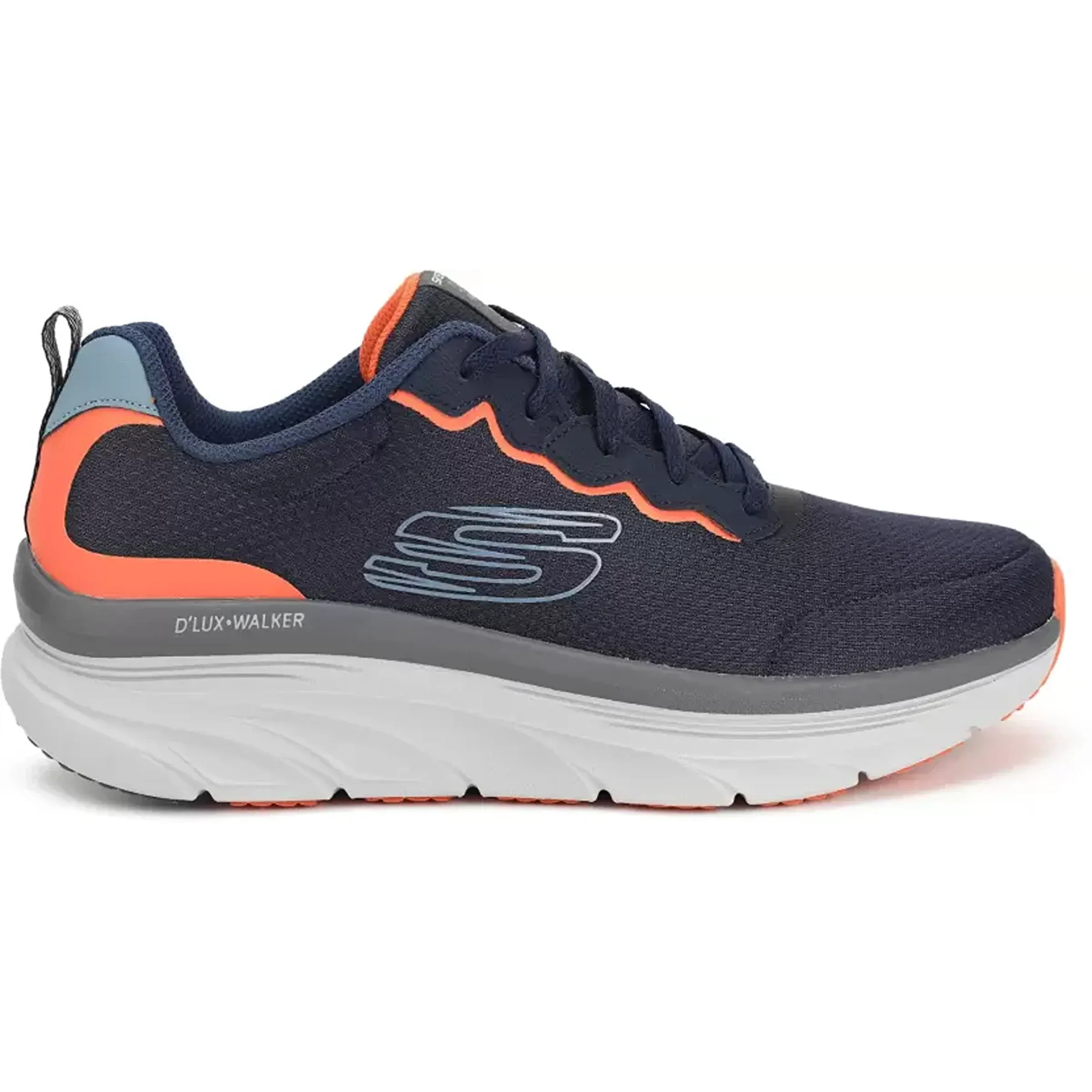 Skechers Mens Dlux Walker Scrambler Sports Shoes (232264-NVOR)