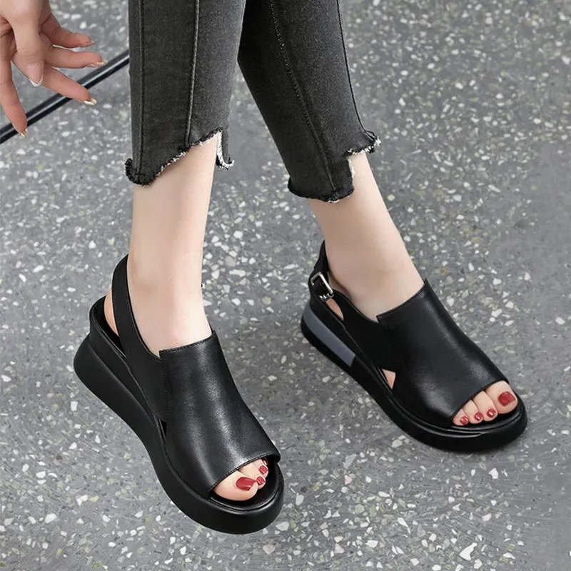 Soft Leather Sandals for Women